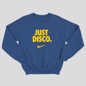Just Disco Sweater Royal Blue Yellow